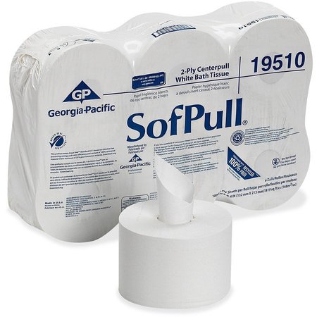 SOFPULL Bathroom Tissue, White, 6 PK GPC19510